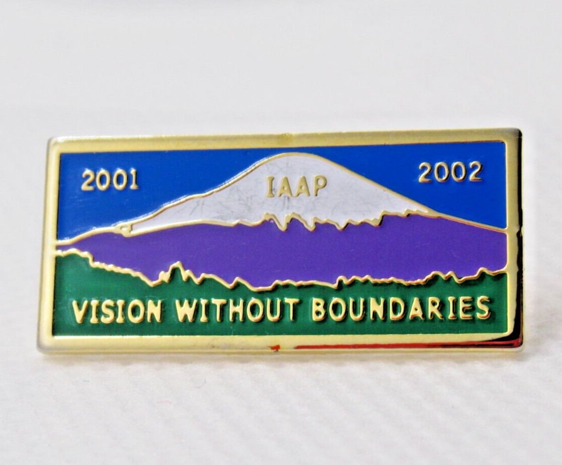 IAAP Vintage Lapel Pin 2001 2002 Administrative Professionals Mountain Design