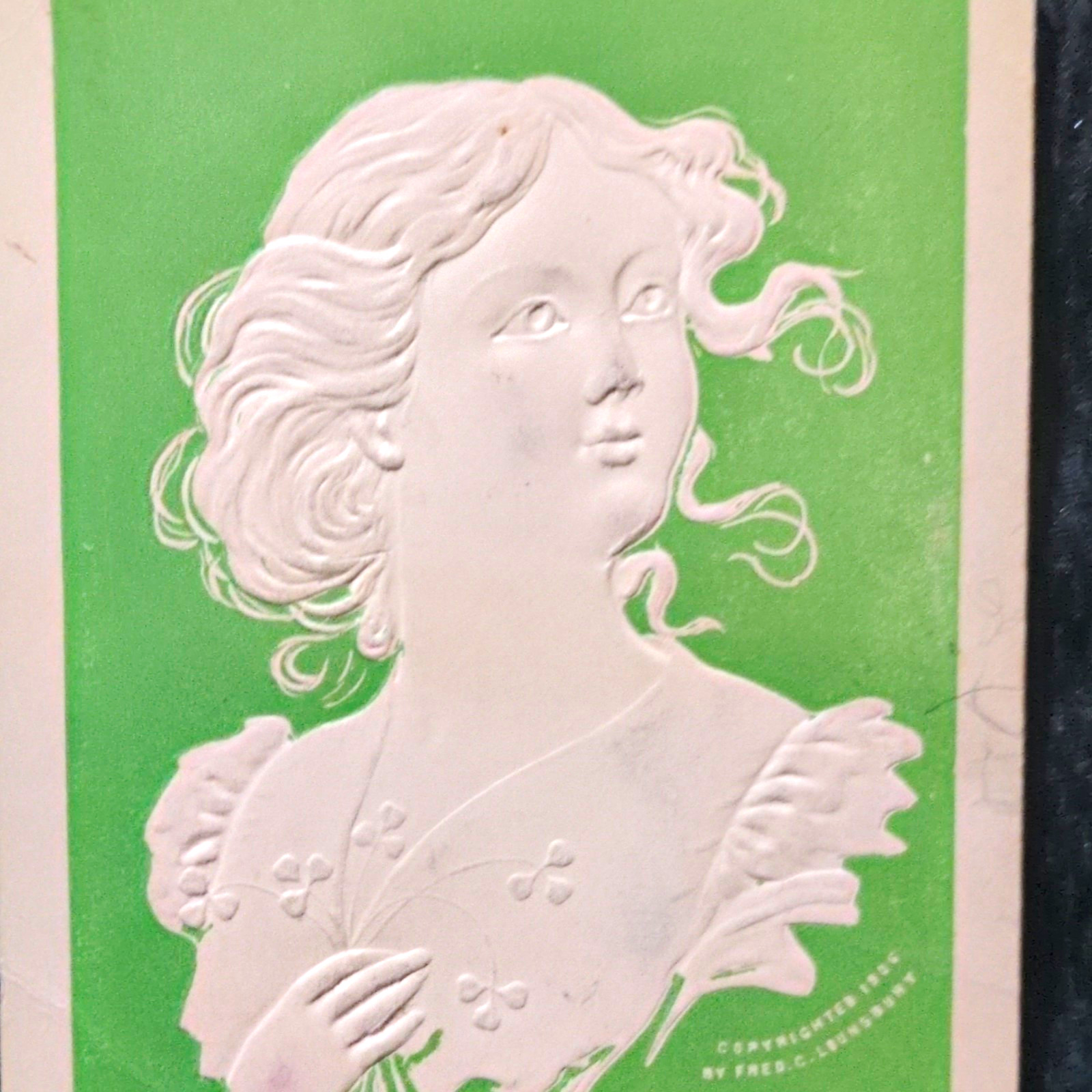 Early 1900's The Irish Girl Antique Postcard Early 1900's The Irish Girl Antique Postcard