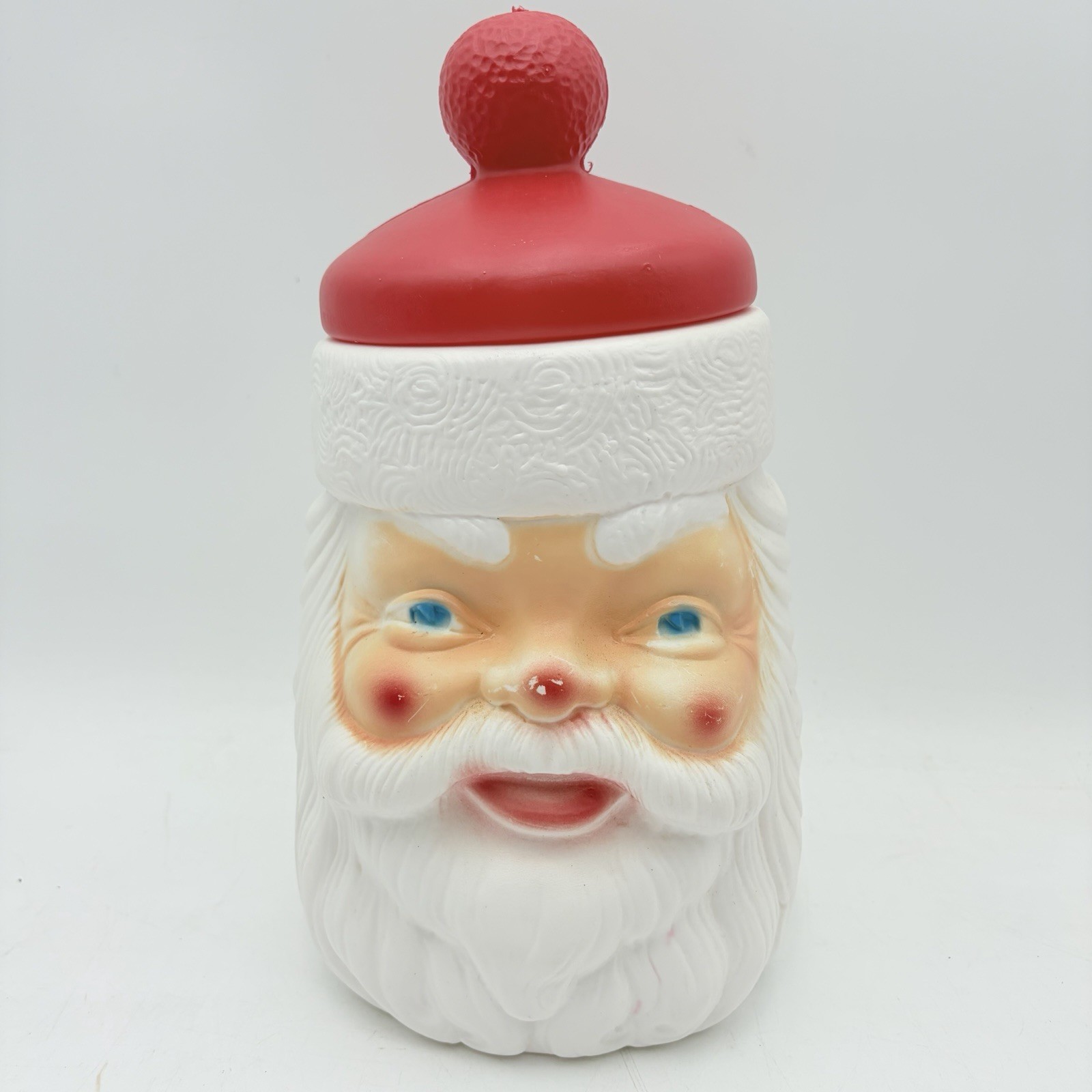 Vintage Empire Blow Mold Santa Cookie Jar 70s 12\