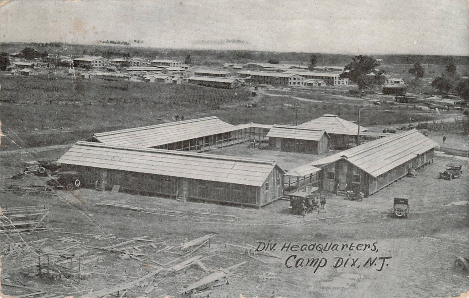 WWI Camp Dix NJ Div. Headquarters RPPC 1917 Thompson Illustragraph Co. WWI Camp Dix NJ Div. Headquarters RPPC 1917 Thompson Illustragraph Co.