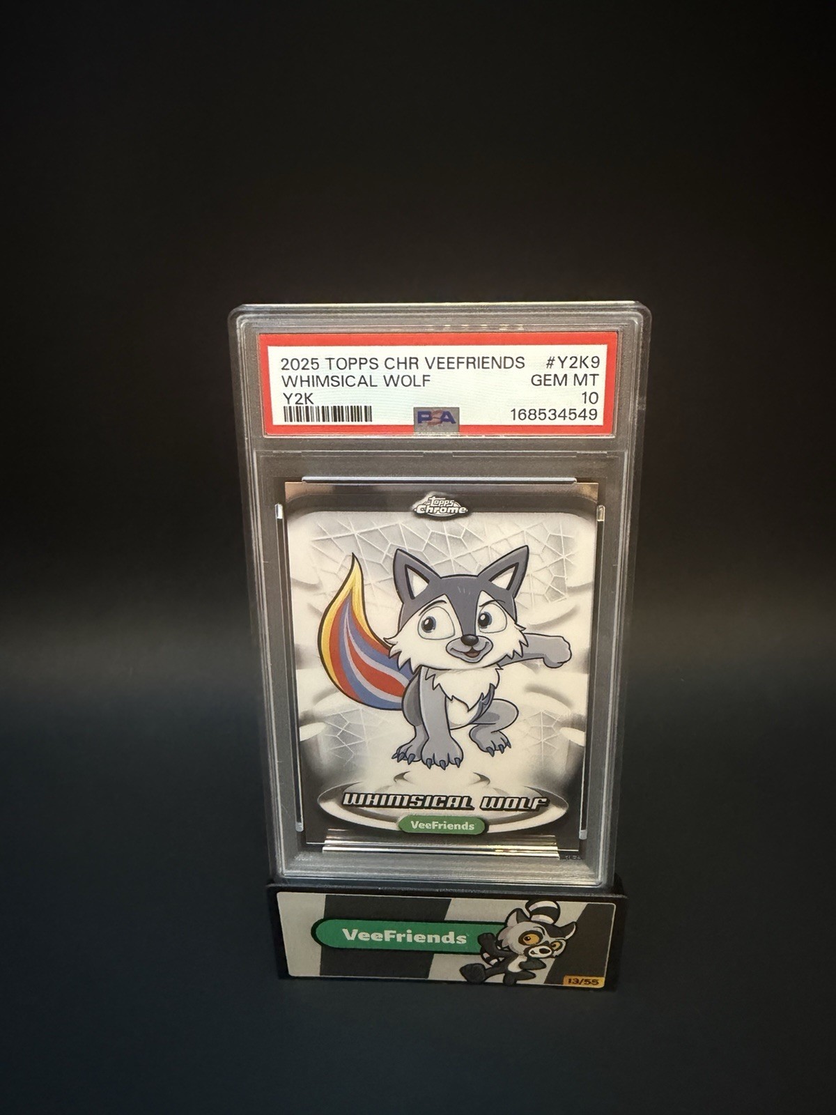 Topps 2025 Chrome VeeFriends Whimsical Wolf Y2K #Y2K9 PSA 10 Topps 2025 Chrome VeeFriends Whimsical Wolf Y2K #Y2K9 PSA 10