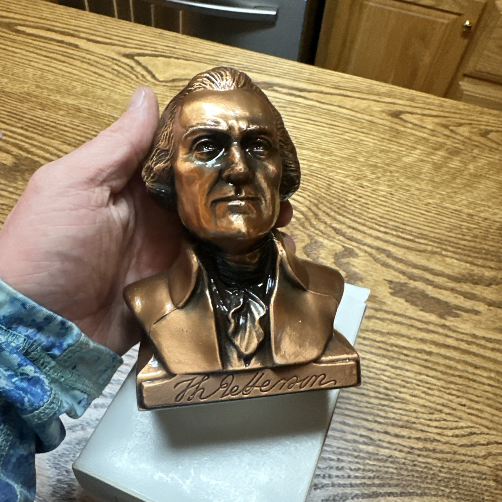 Thomas Jefferson 1974 Banthrico Piggy Bank Vintage Bust Collector New Old Stock Thomas Jefferson 1974 Banthrico Piggy Bank Vintage Bust Collector New Old Stock