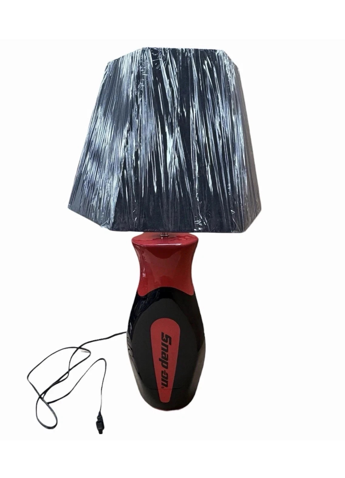 SNAP ON SSX25P141 Screwdriver Handle Ceramic Table Lamp with Hex Shade NEW SNAP ON SSX25P141 Screwdriver Handle Ceramic Table Lamp with Hex Shade NEW
