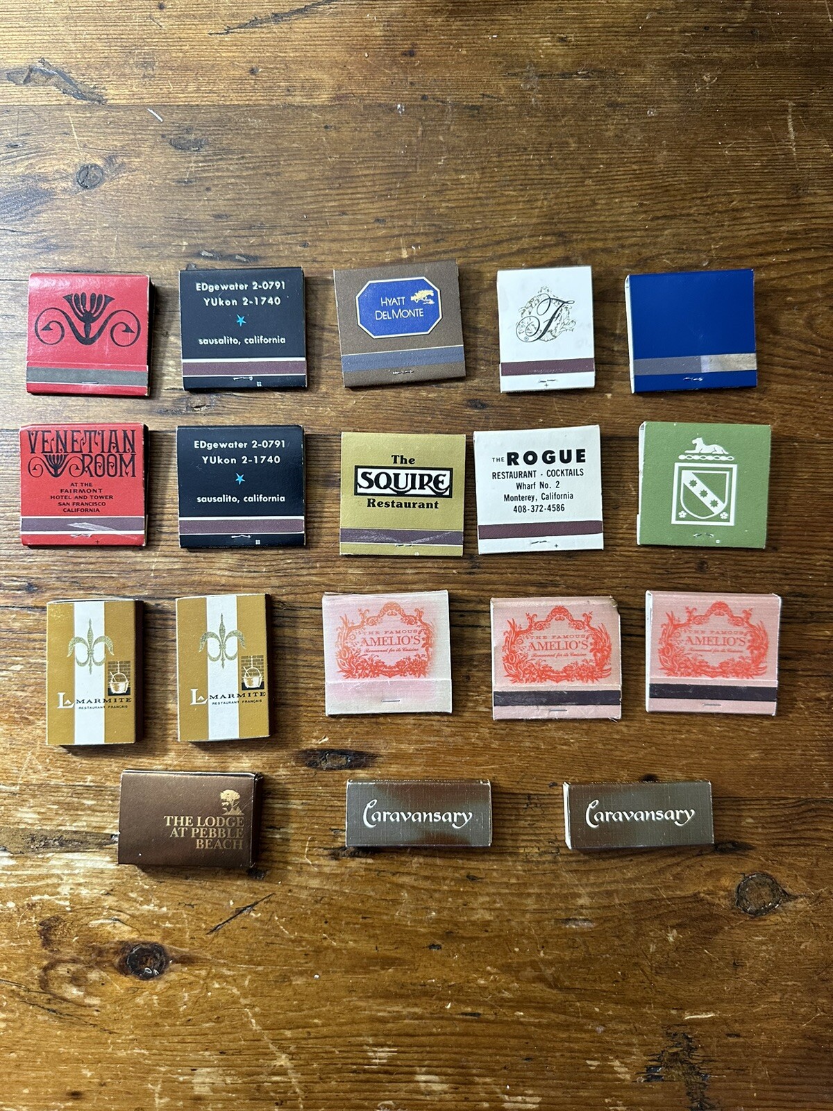 Lot (18) RARE Vintage San Francisco Hotel and Restaurant Matches Matchbooks 70s Lot (18) RARE Vintage San Francisco Hotel and Restaurant Matches Matchbooks 70s