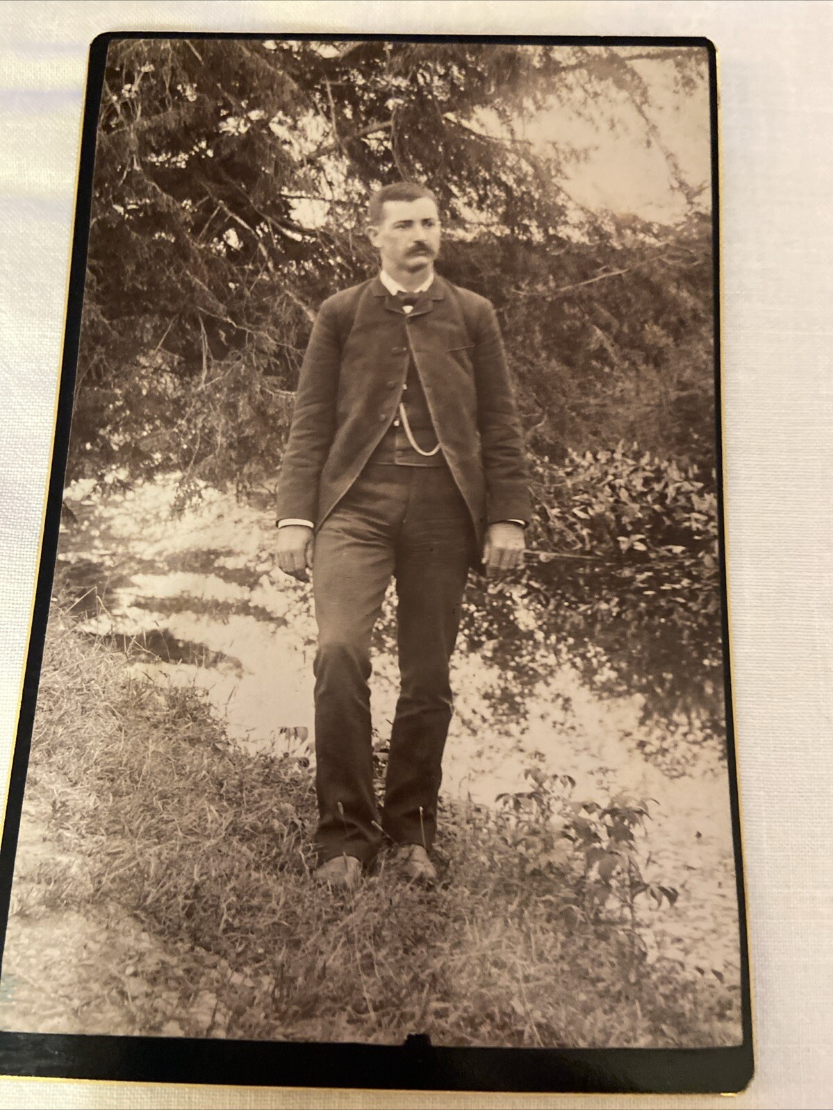 Antique Photograph Cabinet Card. Estimated Late Early 1900s. Antique Photograph Cabinet Card. Estimated Late Early 1900s.
