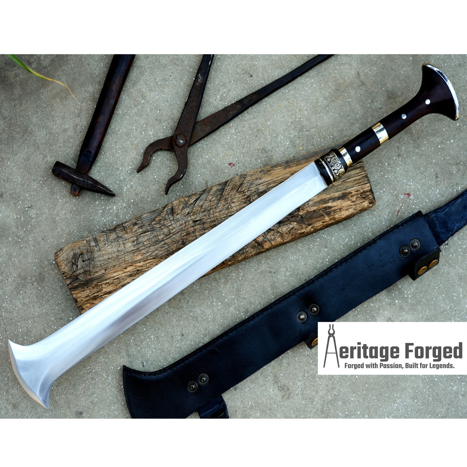 18 inches Konda Machete-African Machete-Historical sword-Tactical-Combat-Sword