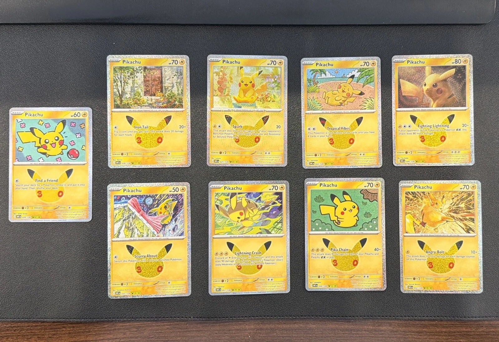 30TH ANNIVERSARY PIKACHU LOT (9) PACK FRESH 30TH ANNIVERSARY PIKACHU LOT (9) PACK FRESH