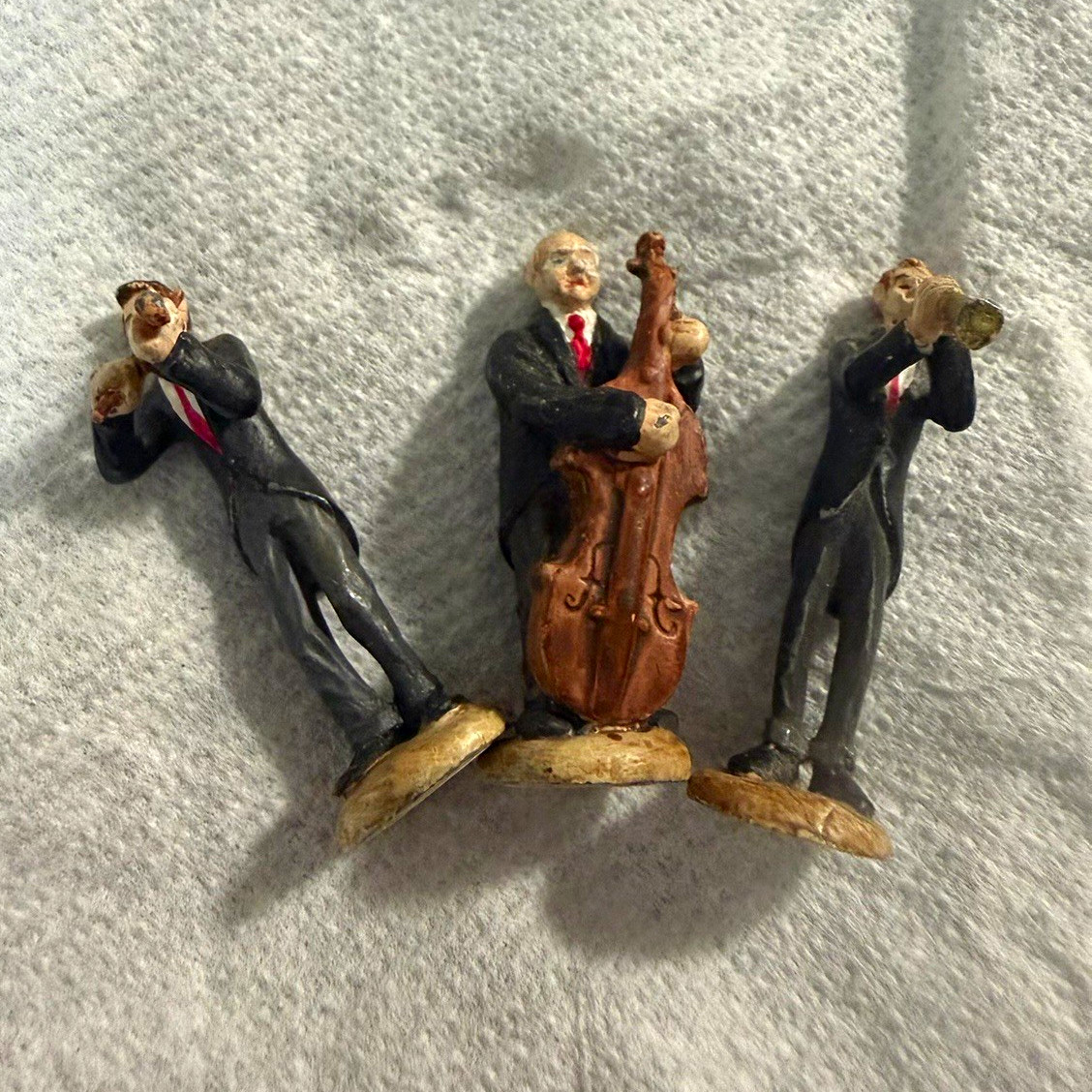 Hawthorne Village Thomas Kinkade Hand Painted Resin Music/Art Figurines 4pc 2000