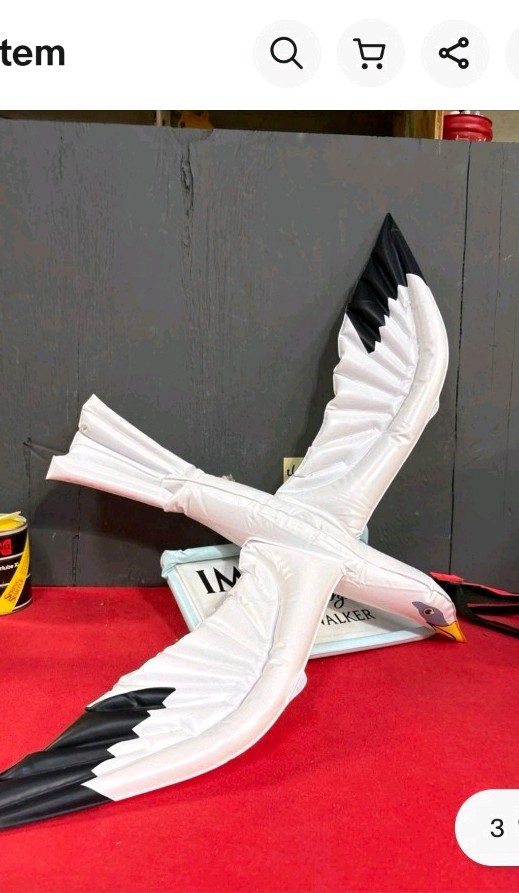 K1-#2-Imperial Hiram Walker Whiskey Inflatable Seagull Bird Sign Beer NOS K1-#2-Imperial Hiram Walker Whiskey Inflatable Seagull Bird Sign Beer NOS