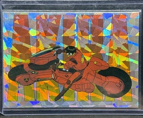 Akira 1994 Cornerstone Akira Master Set Promo Cracked Ice Holo Foil Bike Slide Akira 1994 Cornerstone Akira Master Set Promo Cracked Ice Holo Foil Bike Slide