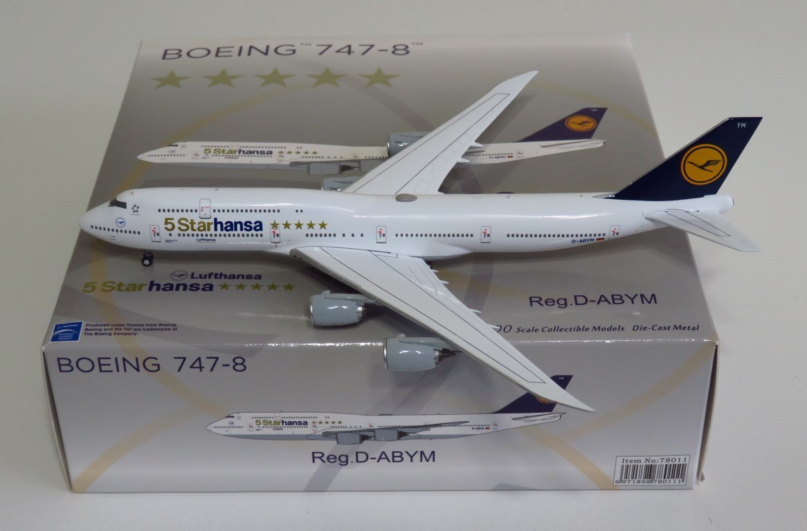 NG Models Lufthansa B747-8. D-ABYM. 5 Starhansa. 1:400 Scale