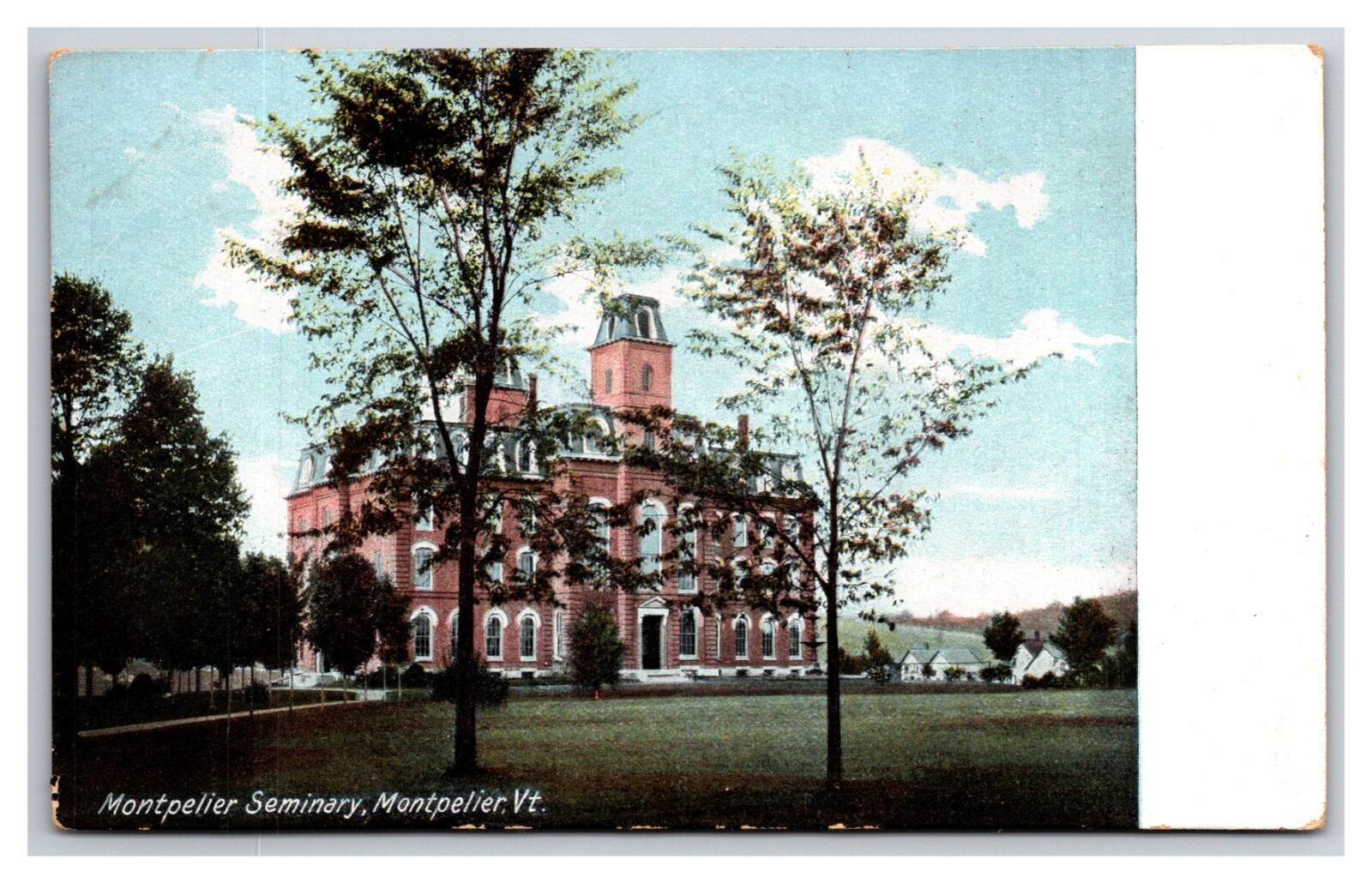 Montpelier Seminary Montpelier Vermont VT UNP DB Postcard XA6