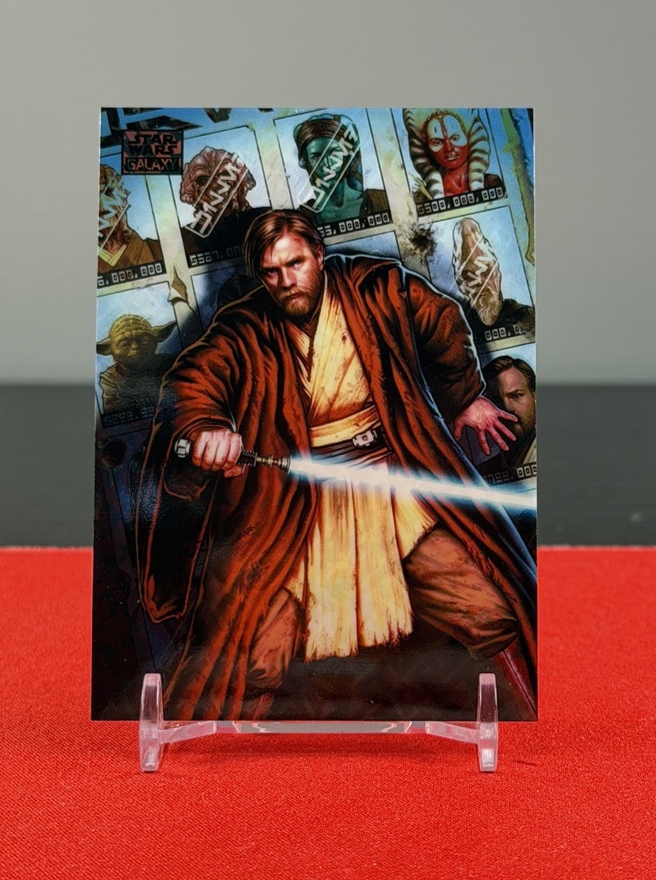 2026 Topps Chrome Galaxy Star Wars Obi-Wan Kenobi On The Run Logofractor /77 2026 Topps Chrome Galaxy Star Wars Obi-Wan Kenobi On The Run Logofractor /77