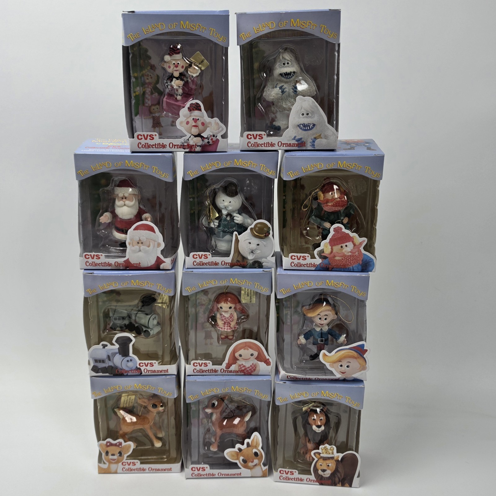 Almost Complete Set Enesco 1999 Rudolph Island of Misfit Toys Ornament Lot Of 11 Almost Complete Set Enesco 1999 Rudolph Island of Misfit Toys Ornament Lot Of 11