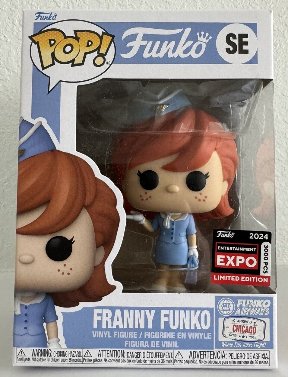 Funko Pop: FRANNY FUNKO (Funko Airways) SE C2E2 Shared Exclusive LE 3000 pcs