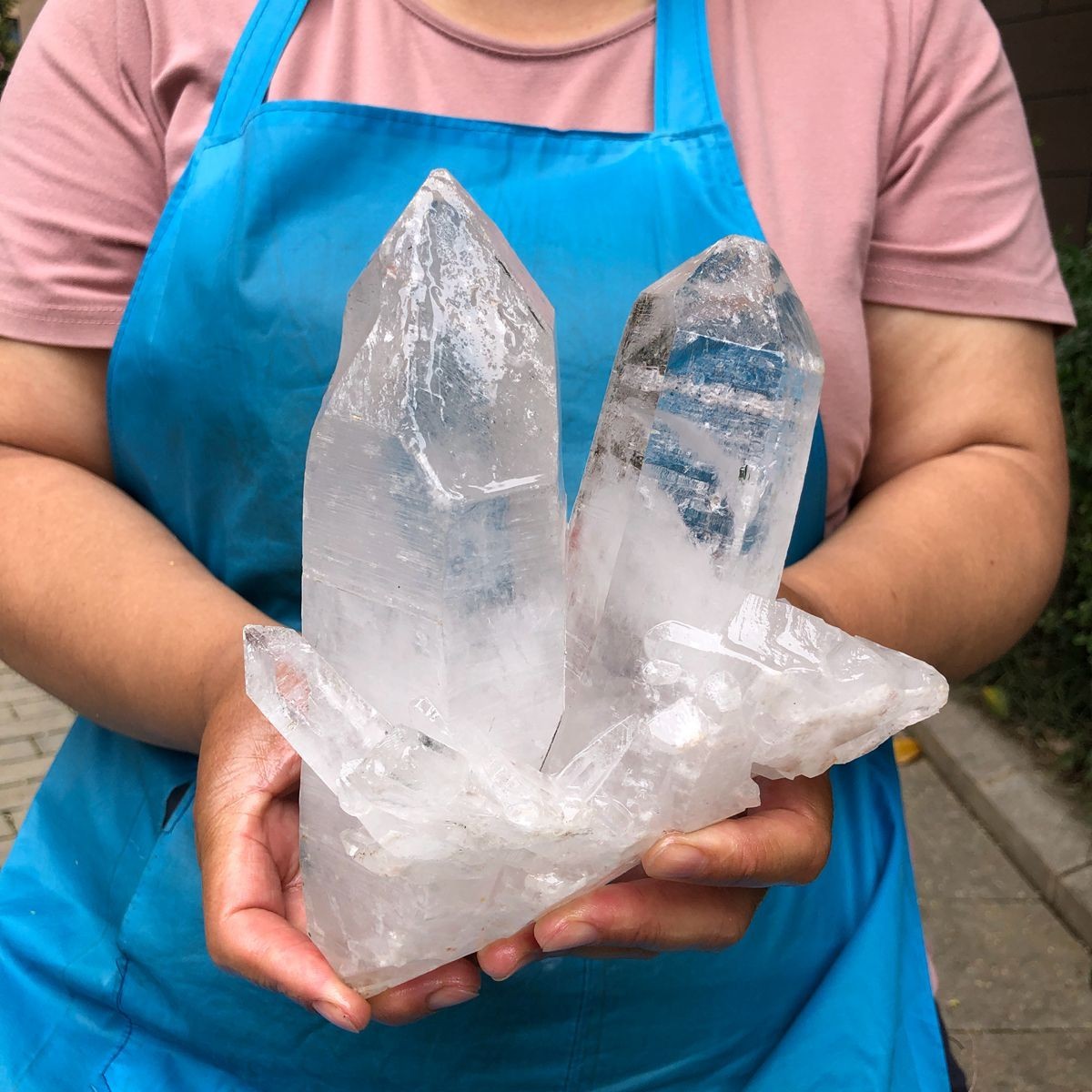 4.09LB Large Natural White Quartz Crystal Cluster Rough Specimen Healing 4.09LB Large Natural White Quartz Crystal Cluster Rough Specimen Healing