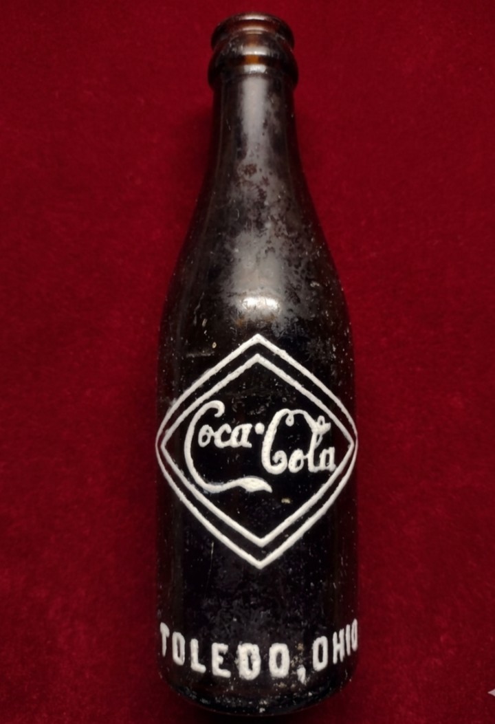 RARE 1907-12 TOLEDO, OHIO AMBER DOUBLE DIAMOND COCA-COLA ANTIQUE BOTTLE RARE 1907-12 TOLEDO, OHIO AMBER DOUBLE DIAMOND COCA-COLA ANTIQUE BOTTLE