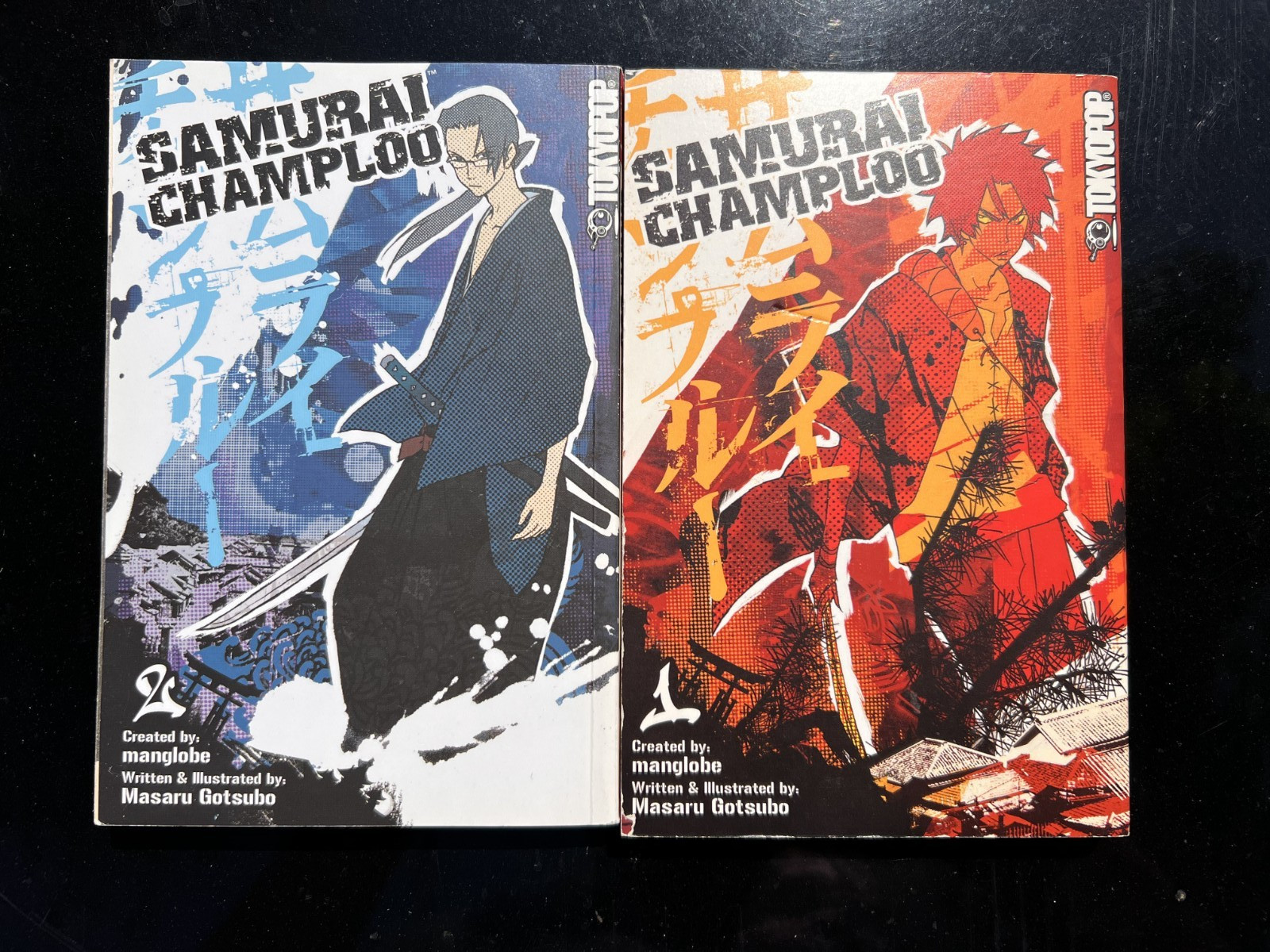 Samurai Champloo Manga Vol 1 and 2 Tokyopop English Edition Masaru Gotsubo Samurai Champloo Manga Vol 1 and 2 Tokyopop English Edition Masaru Gotsubo