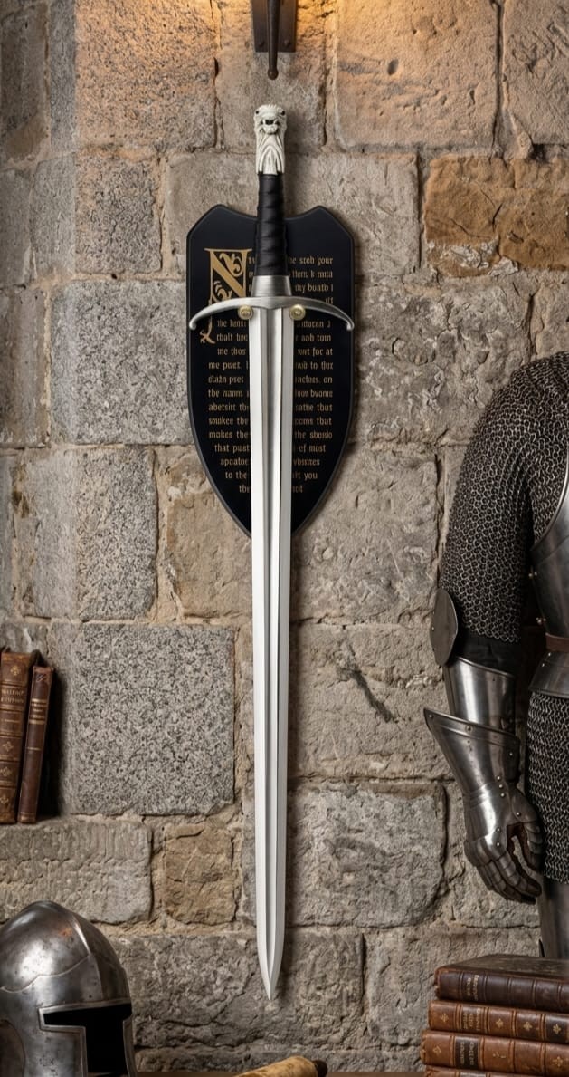 Longclaw Inspired Sword Jon Snow Style Fantasy Replica With Plaque Longclaw Inspired Sword Jon Snow Style Fantasy Replica With Plaque