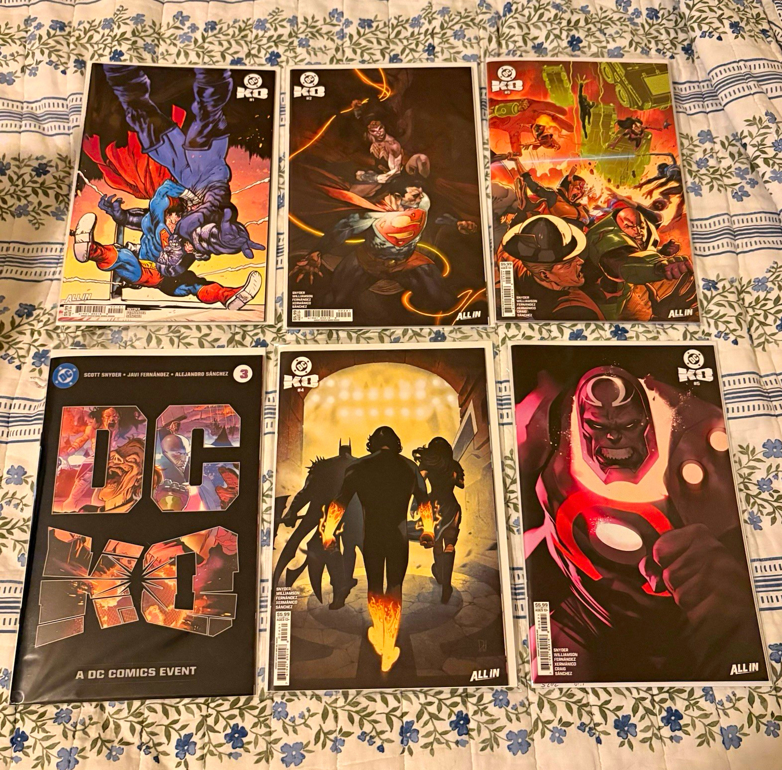 DC Comics DC All In Special #1-5 Comic Book Lot of 6 Variant Cover Issues. DC Comics DC All In Special #1-5 Comic Book Lot of 6 Variant Cover Issues.