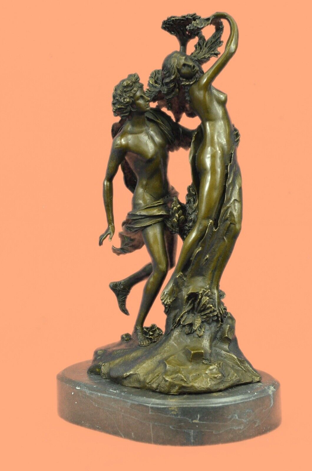 APOLLO AND THE NYMPHS PURE BRONZE STATUE EROTIC BATH HOUSE GENUINE HOT CAST GIFT