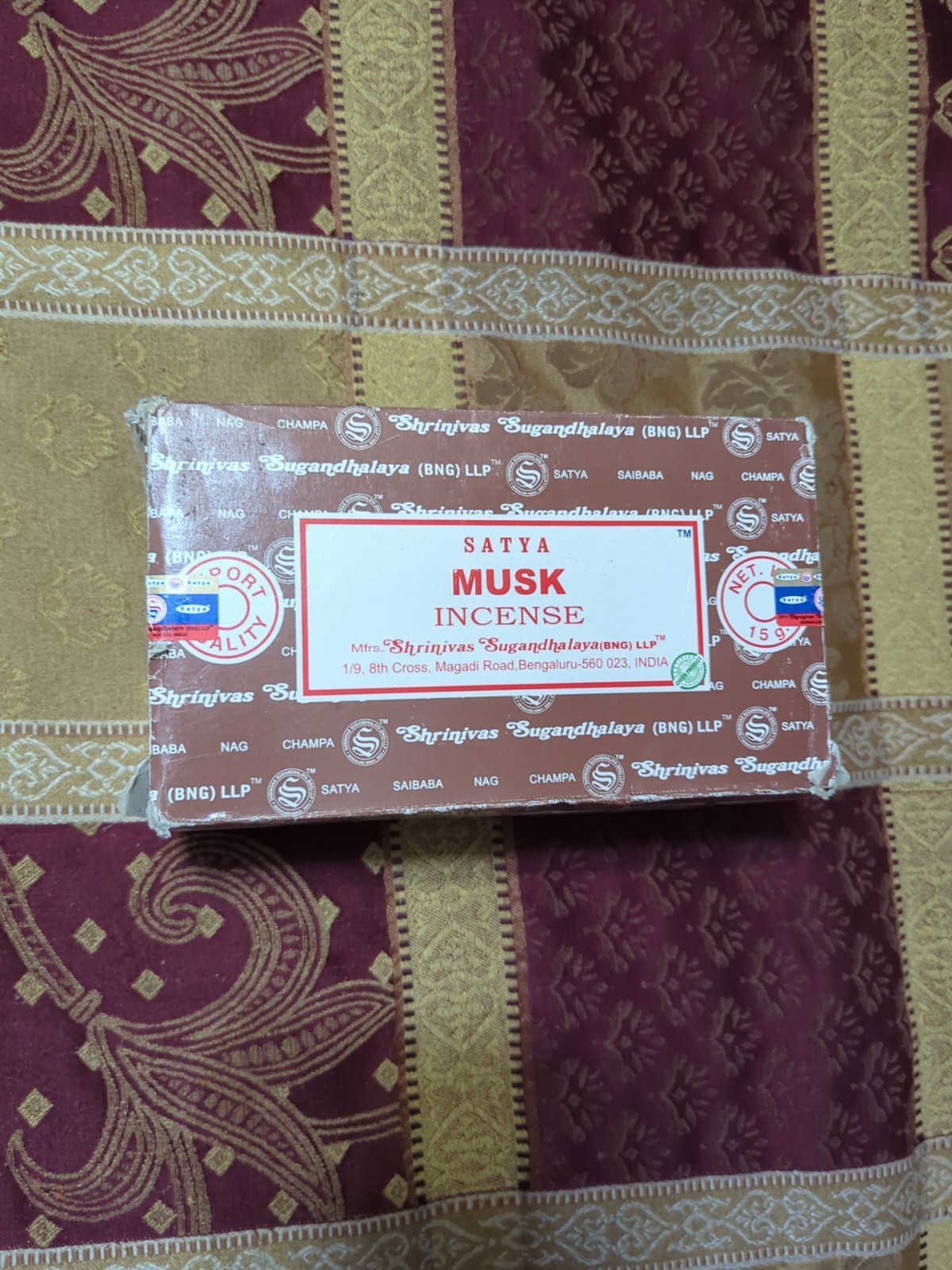 Satya Musk Incense Sticks Shrinivas Sugandhalaya BNG LLP Buddhism FULL BOX Satya Musk Incense Sticks Shrinivas Sugandhalaya BNG LLP Buddhism FULL BOX