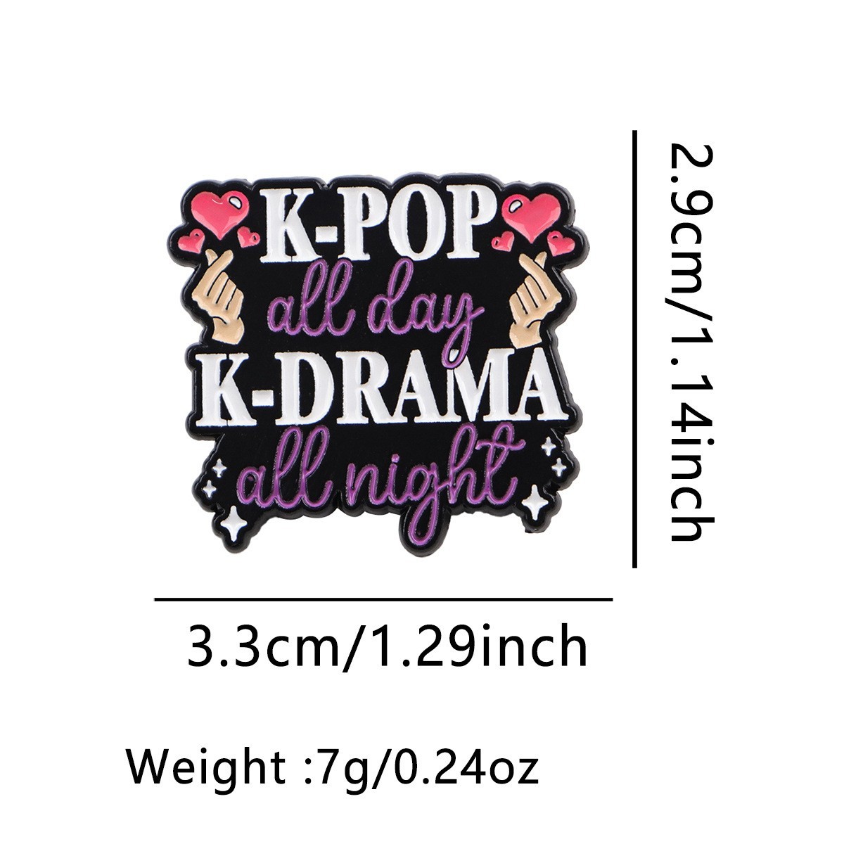 K-Pop Demon Hunter Girl Group Enamel Pin - Cute Kpop Fan Badge