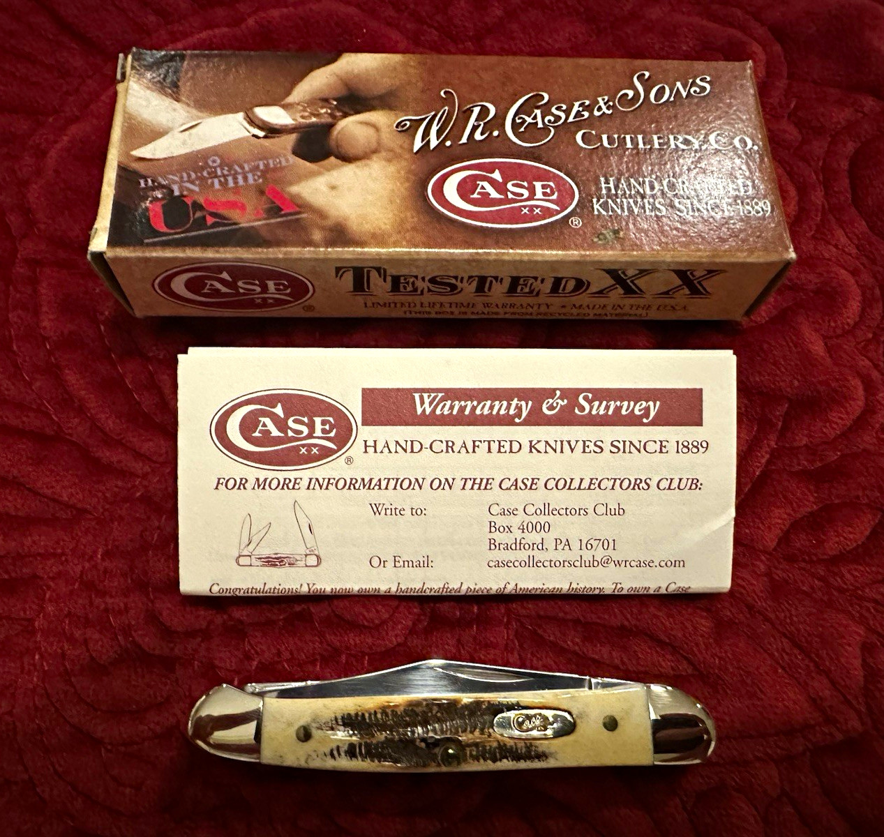 2010 Case XX 6.52109X SS Mini Copperhead Bonestag 2-Blade Pocketknife 2010 Case XX 6.52109X SS Mini Copperhead Bonestag 2-Blade Pocketknife