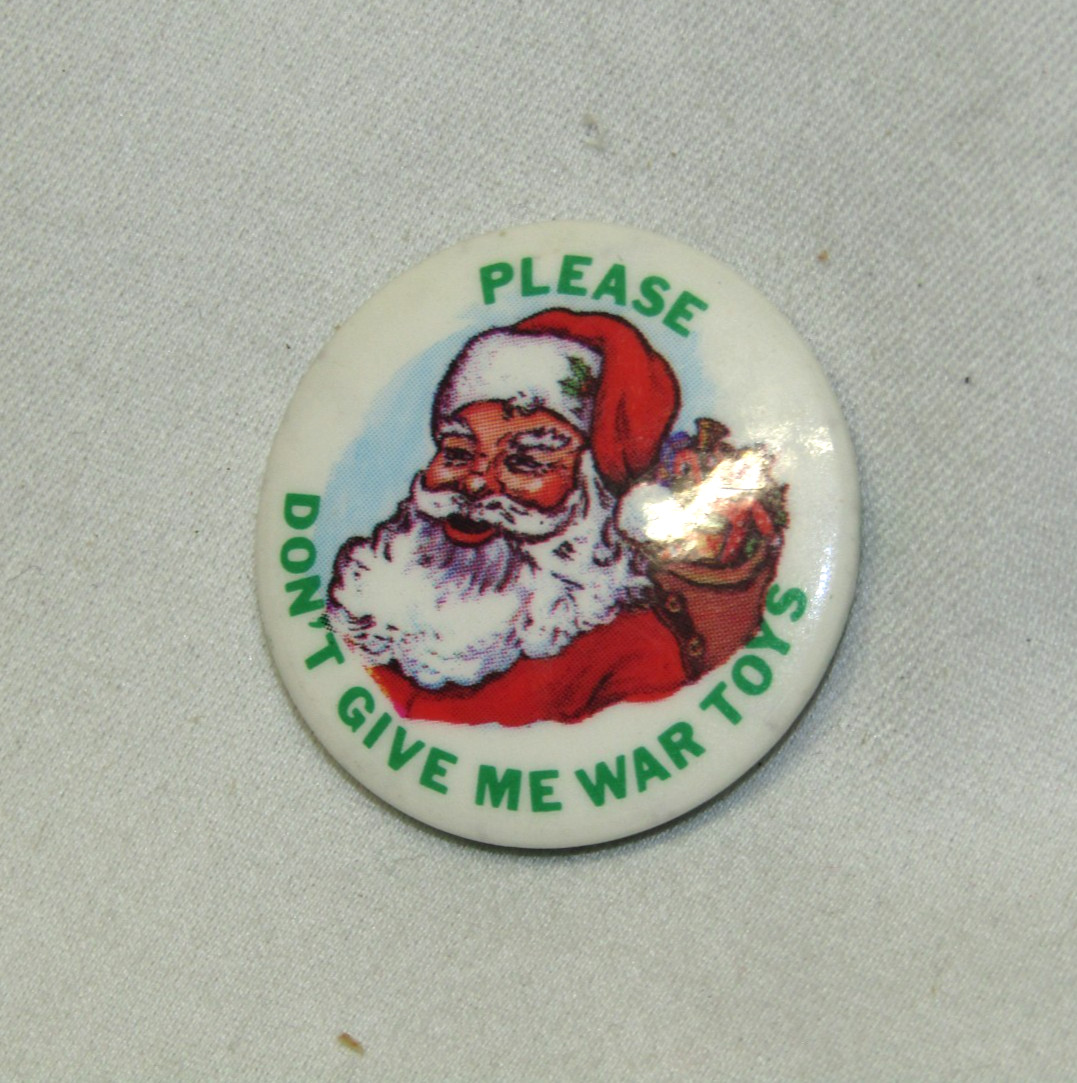 USA Antique Santa Pin Vintage War Toys Metal Christmas Ornament 1930\'s USA Antique Santa Pin Vintage War Toys Metal Christmas Ornament 1930\'s