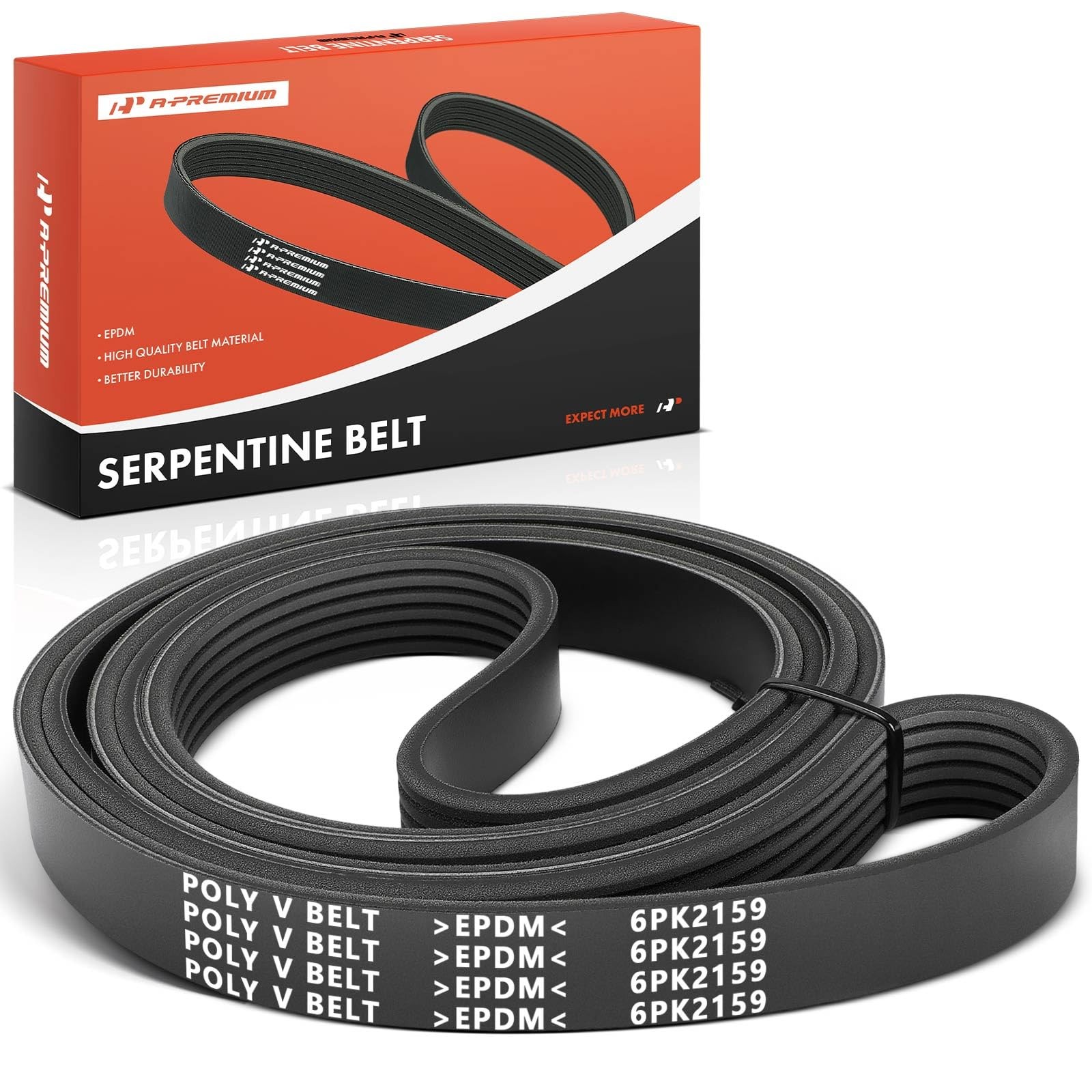 A-Premium Serpentine Belt 6-Rib 85.08 In Kia Ford Mazda A-Premium Serpentine Belt 6-Rib 85.08 In Kia Ford Mazda