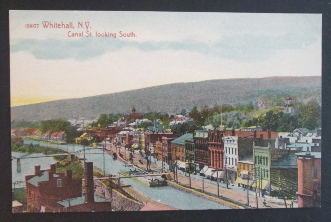 Canal Street Looking South Whitehall NY Unposted DB Postcard Canal Street Looking South Whitehall NY Unposted DB Postcard