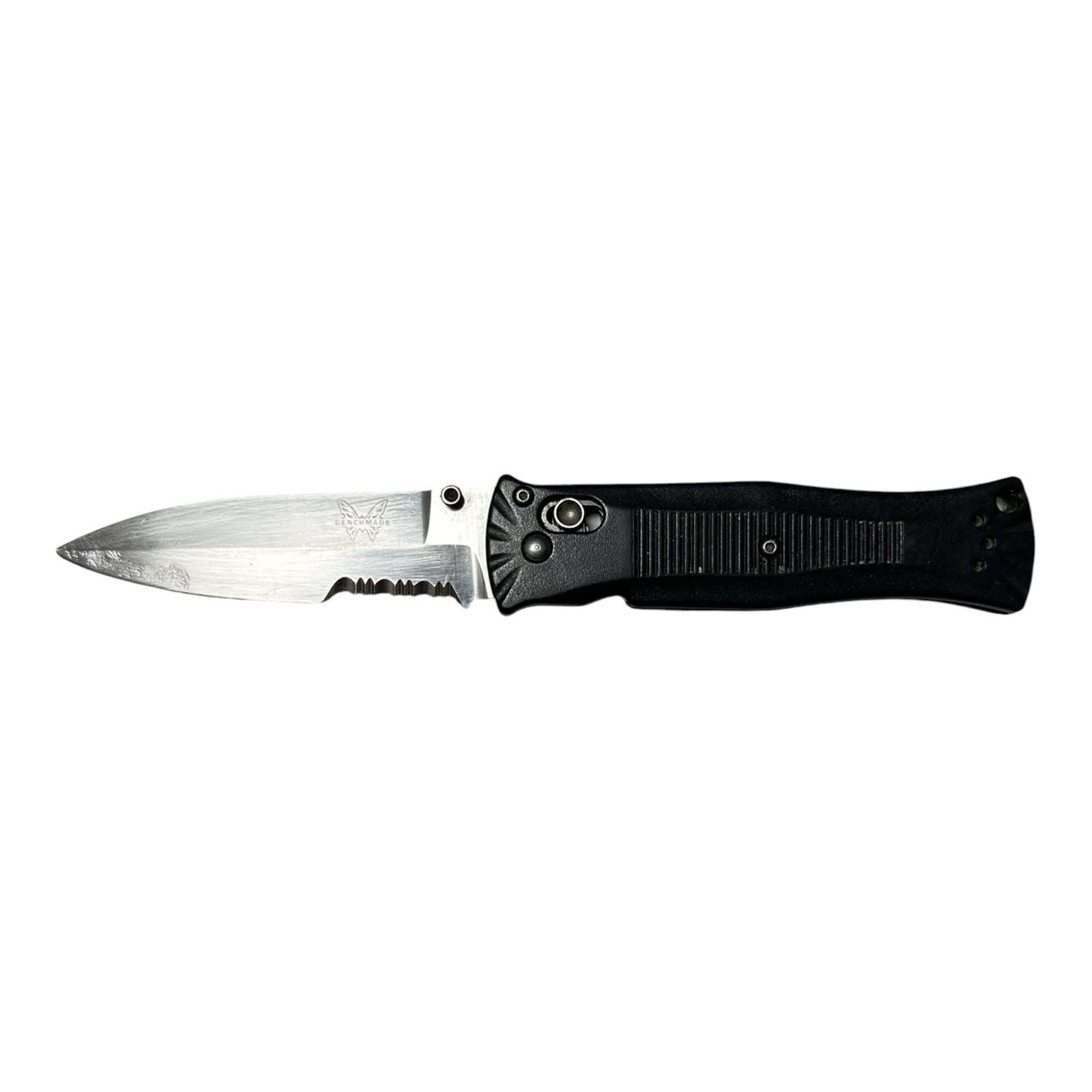 Vintage Balisong Benchmade Mel Pardue 530 Pocket Knife Satin Combo Edge AXIS