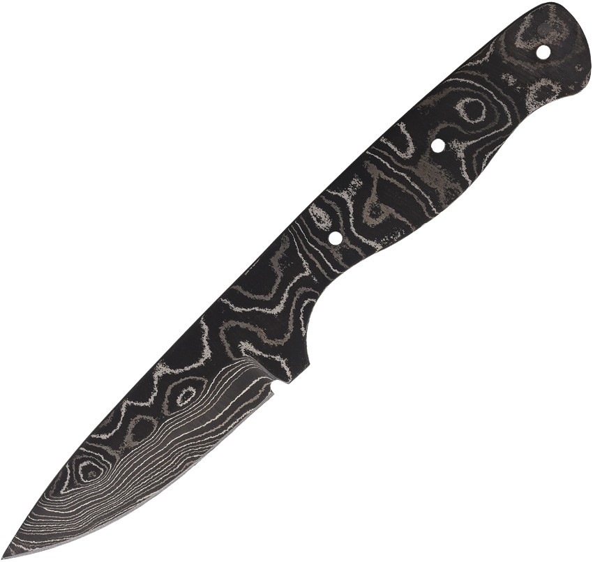 Alabama Damascus Steel Knife Blank Damascus Folding Knife 3 in