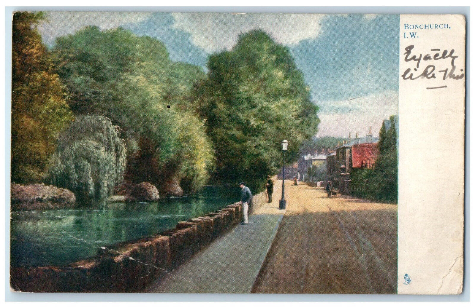 1904 View of Lake Bonchurch Isle of Wight England UK Tuck Art Postcard