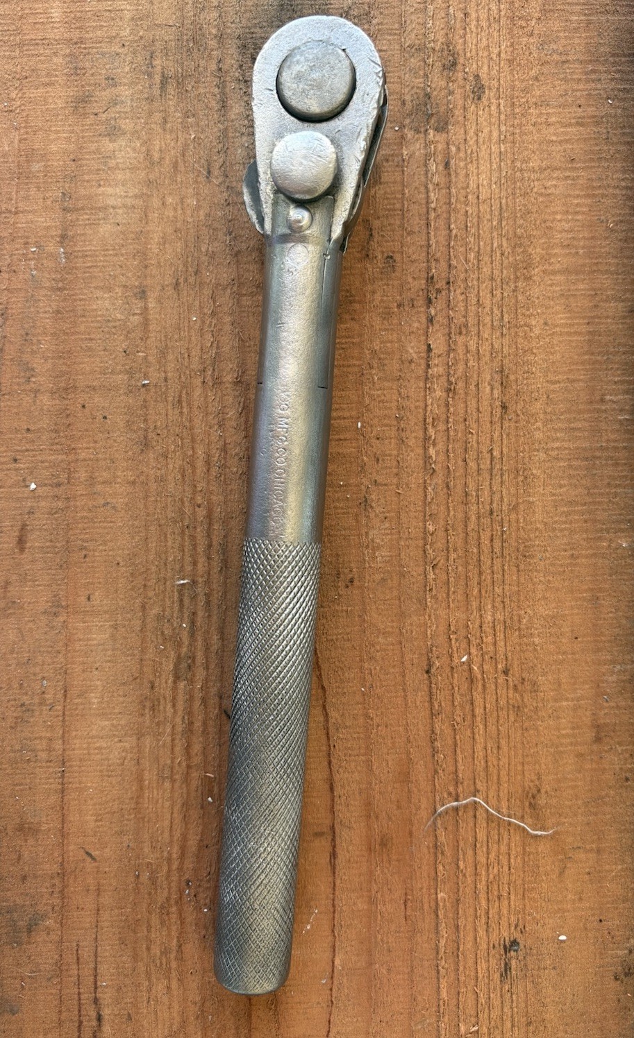 BOG MFG. Co. Chicago BOG 1/2 Drive Ratchet Open Gear Wrench Vintage BOG MFG. Co. Chicago BOG 1/2 Drive Ratchet Open Gear Wrench Vintage