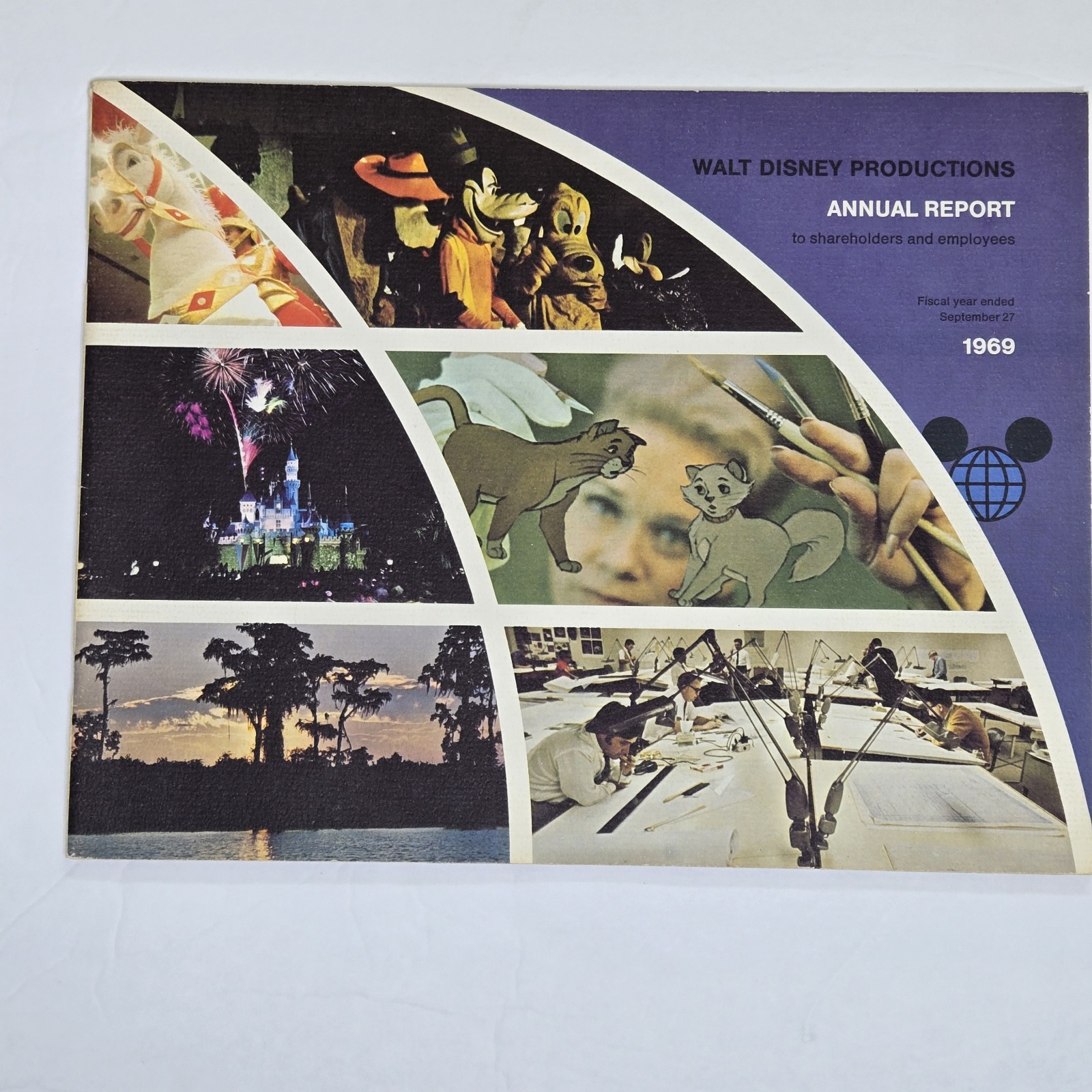 Rare 1969 Walt Disney Productions Annual Report Shareholder & Employees Vintage