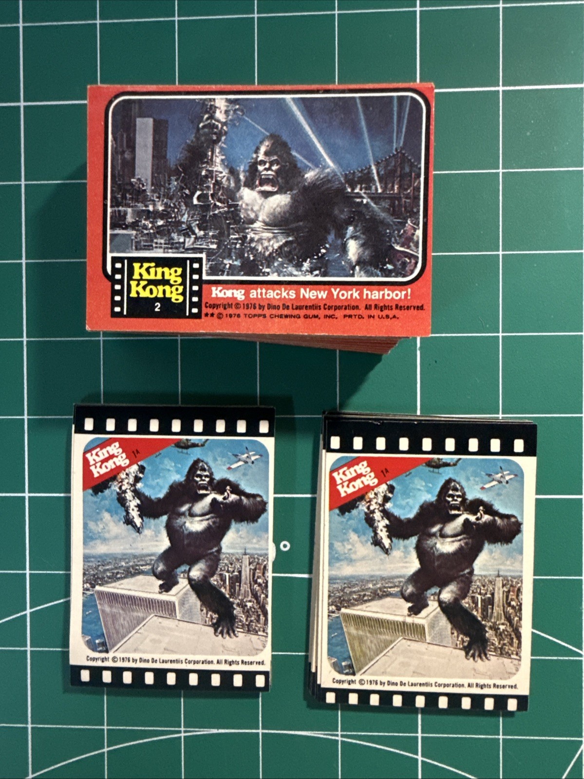 1976 Topps King Kong Large Vintage Trading Card & Sticker Collection