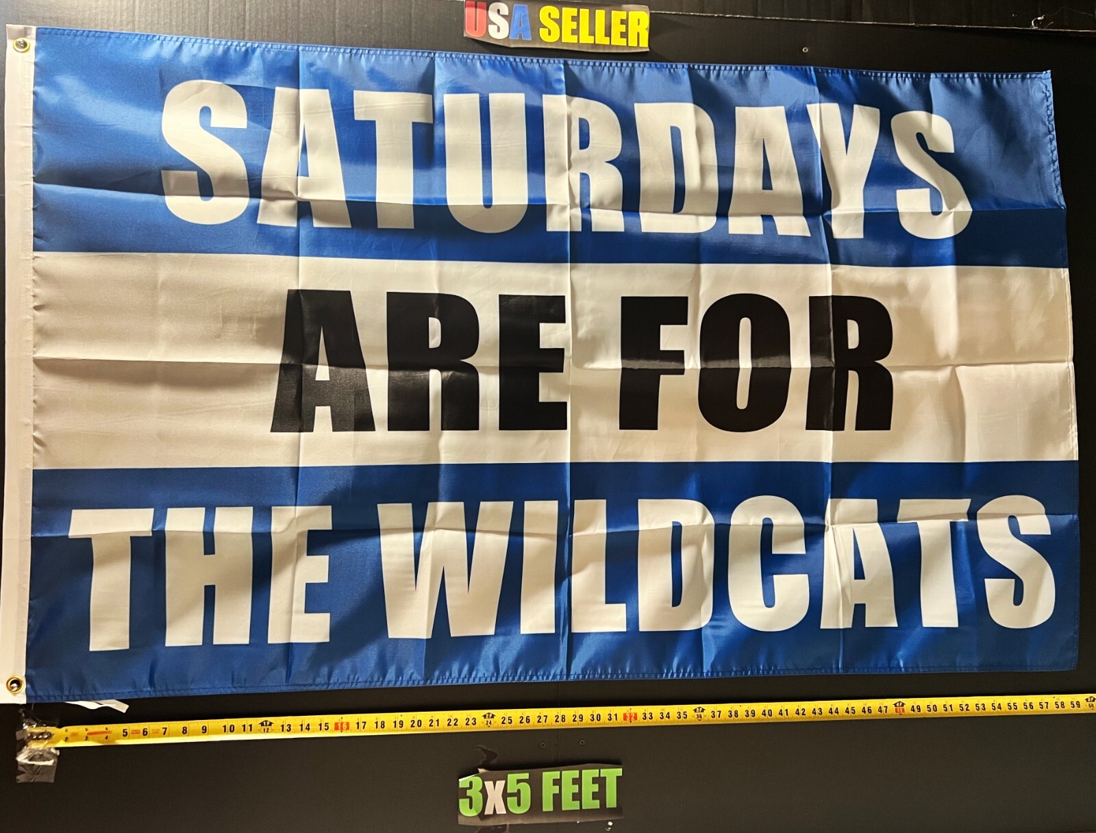 Football Flag Kentucky Wildcats College NFL Dorm Beer USA Sign 3x5 Football Flag Kentucky Wildcats College NFL Dorm Beer USA Sign 3x5