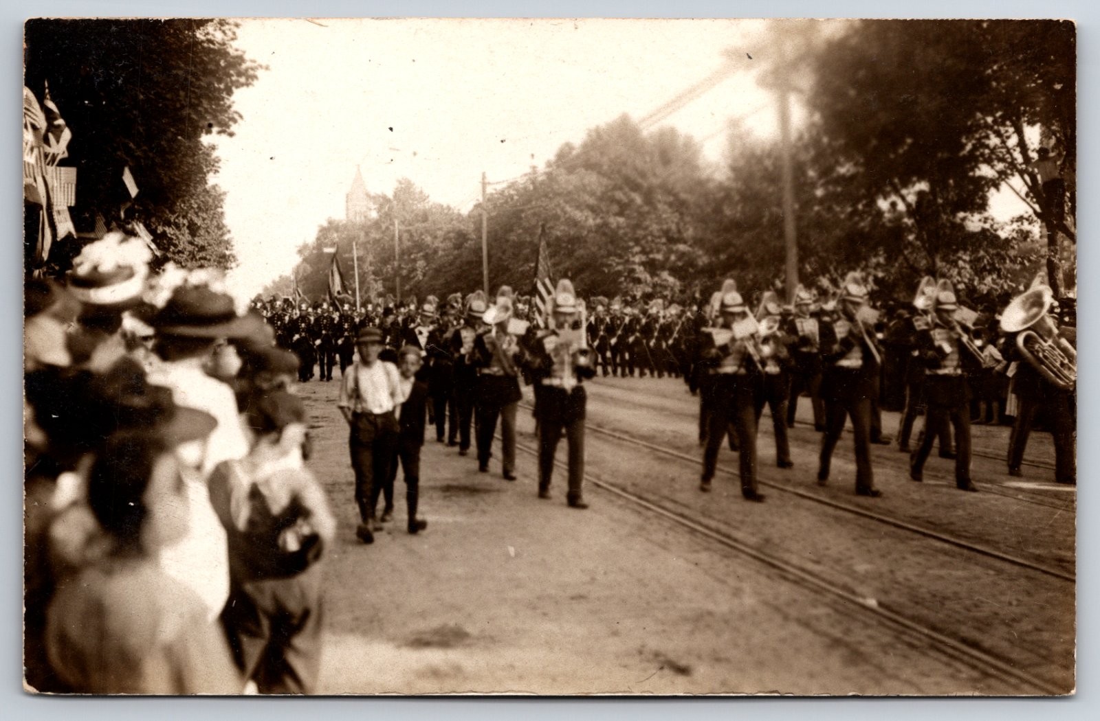 Sandusky Ohio Knights of St. John Hospitaller Parade Real Photo RPPC Sandusky Ohio Knights of St. John Hospitaller Parade Real Photo RPPC