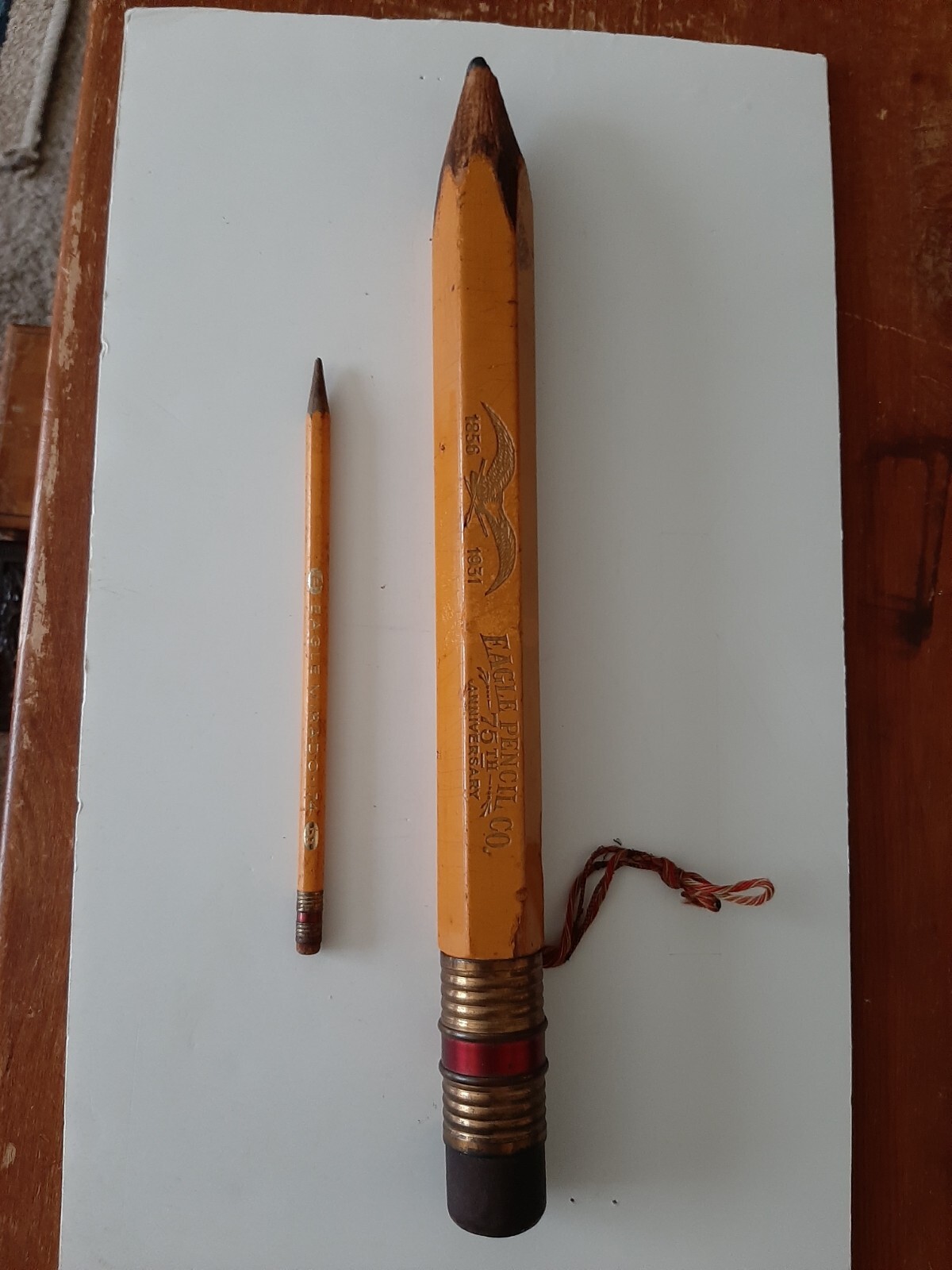Vintage 1856- 1931 Eagle Pencil Co. 75th Anniversary Real Lead - 14\ Vintage 1856- 1931 Eagle Pencil Co. 75th Anniversary Real Lead - 14\