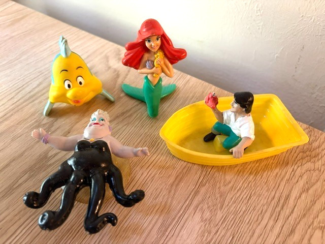 Vintage McDonald's Disney's Little Mermaid Happy Meal Toys 1989 Complete Set 4 Vintage McDonald's Disney's Little Mermaid Happy Meal Toys 1989 Complete Set 4
