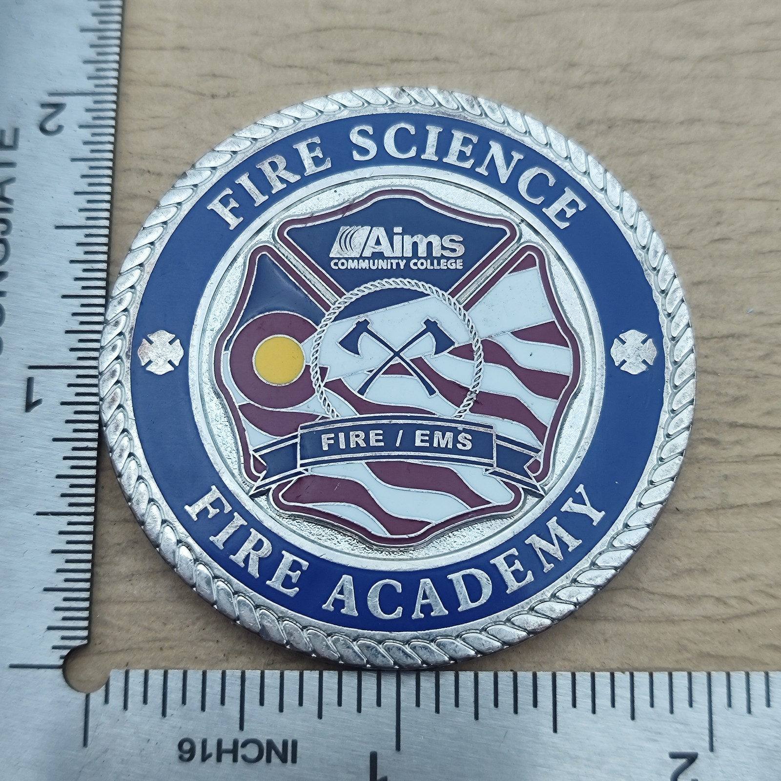Aims Community College Fire Science Academy Challenge Coin