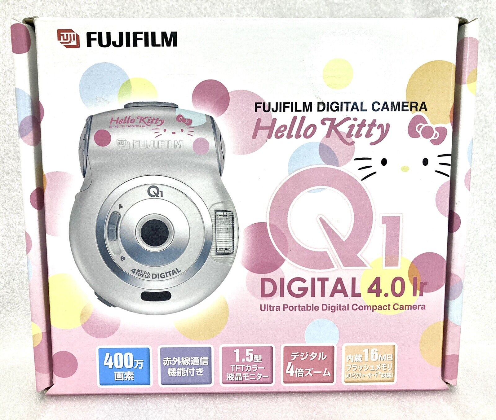 Rare Brand New Sanrio hello Kitty FUJIFILM Q1 Digital Camera from JAPAN