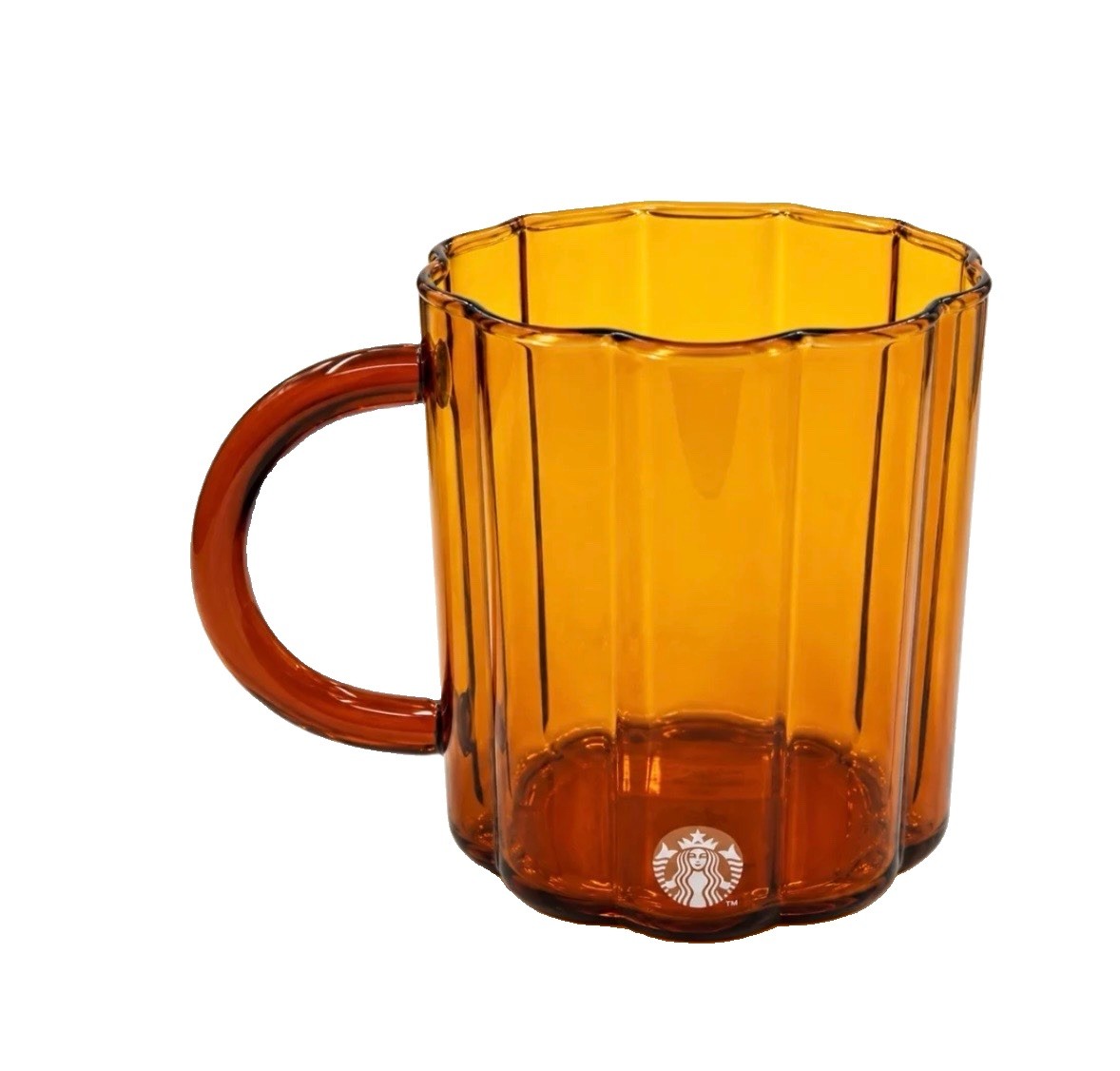 🤎NWT Starbucks 2026 Fall Release Amber Pumpkin Glass Mug