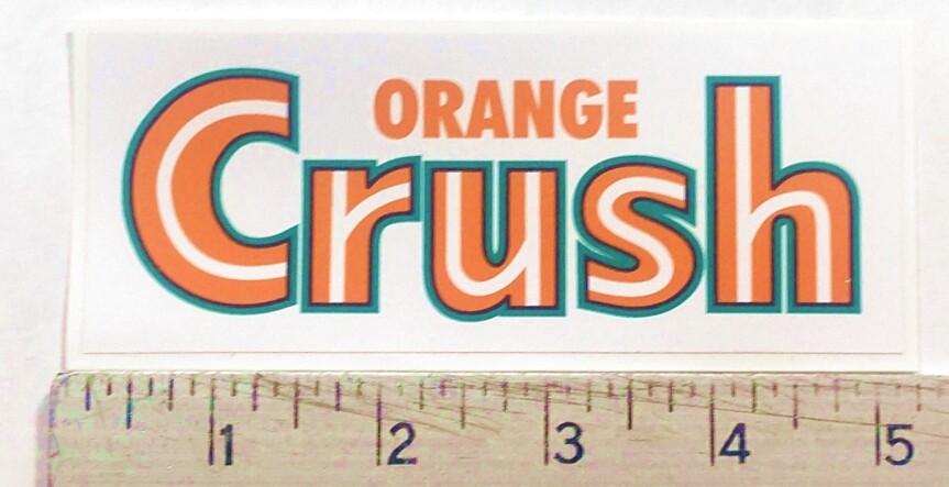 Vintage Orange Crush soda pop sticker decal Vintage Orange Crush soda pop sticker decal