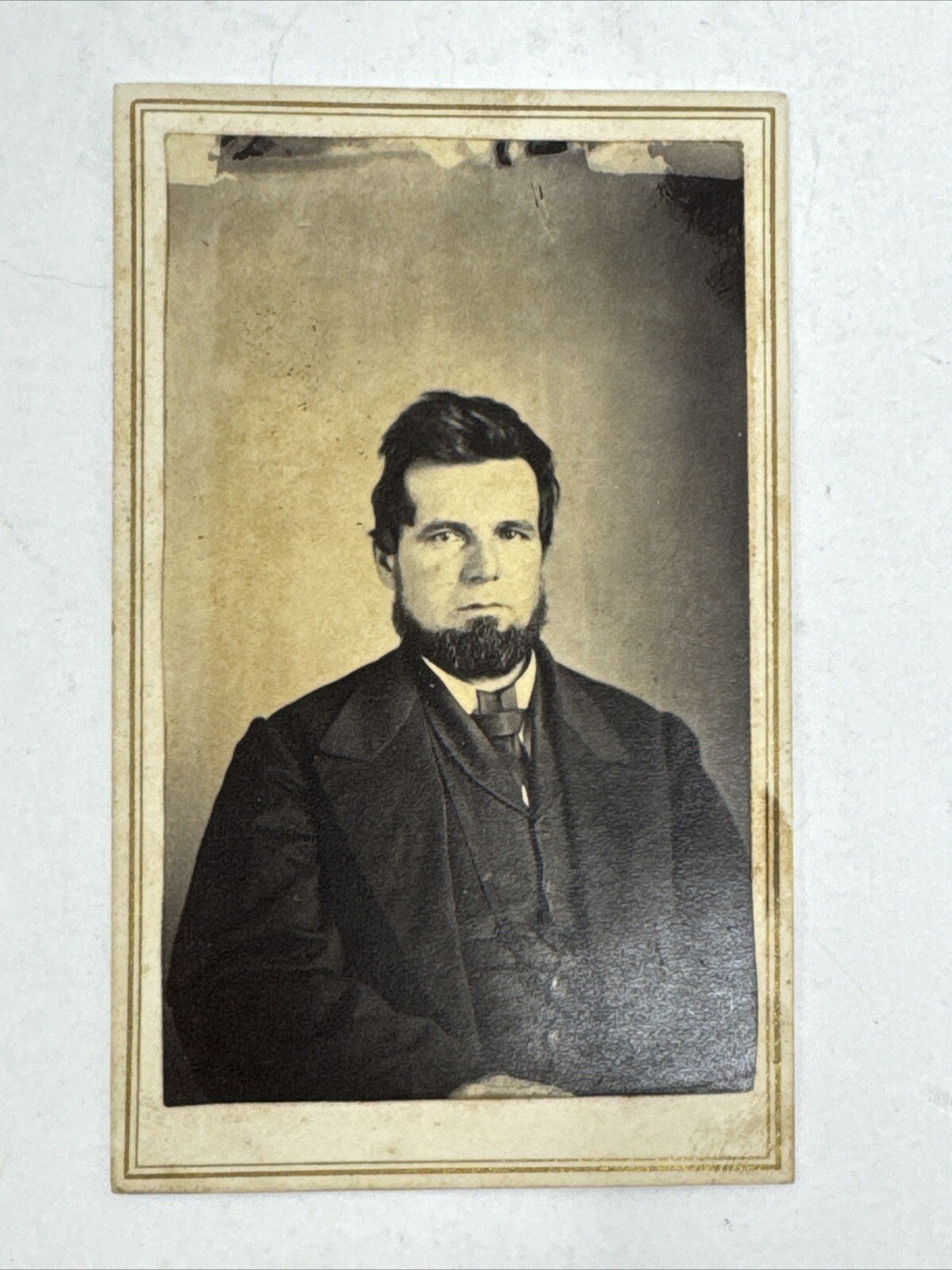 1866 Identified CDV Photo Reverend Jospeh Cotton Man Gentleman Beard 1866 Identified CDV Photo Reverend Jospeh Cotton Man Gentleman Beard