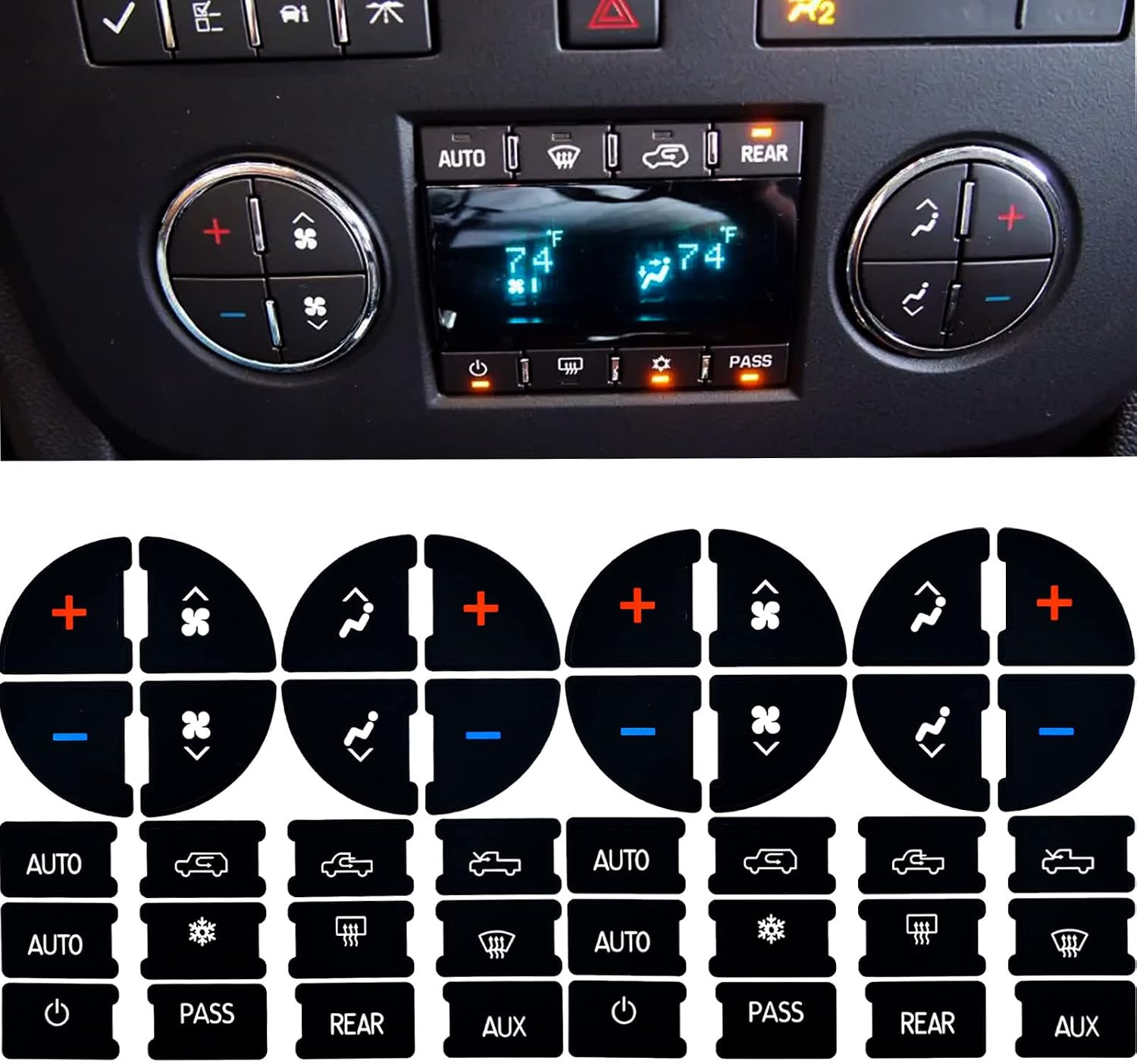 2 Packs AC Dash Button Repair Kit -Compatible with Chevy, Best for Fixing 2 Packs AC Dash Button Repair Kit -Compatible with Chevy, Best for Fixing