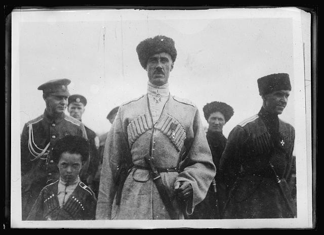 Photo:Baron Wrangel 1919 Russian Civil War Cossacks Bolshevik Commander