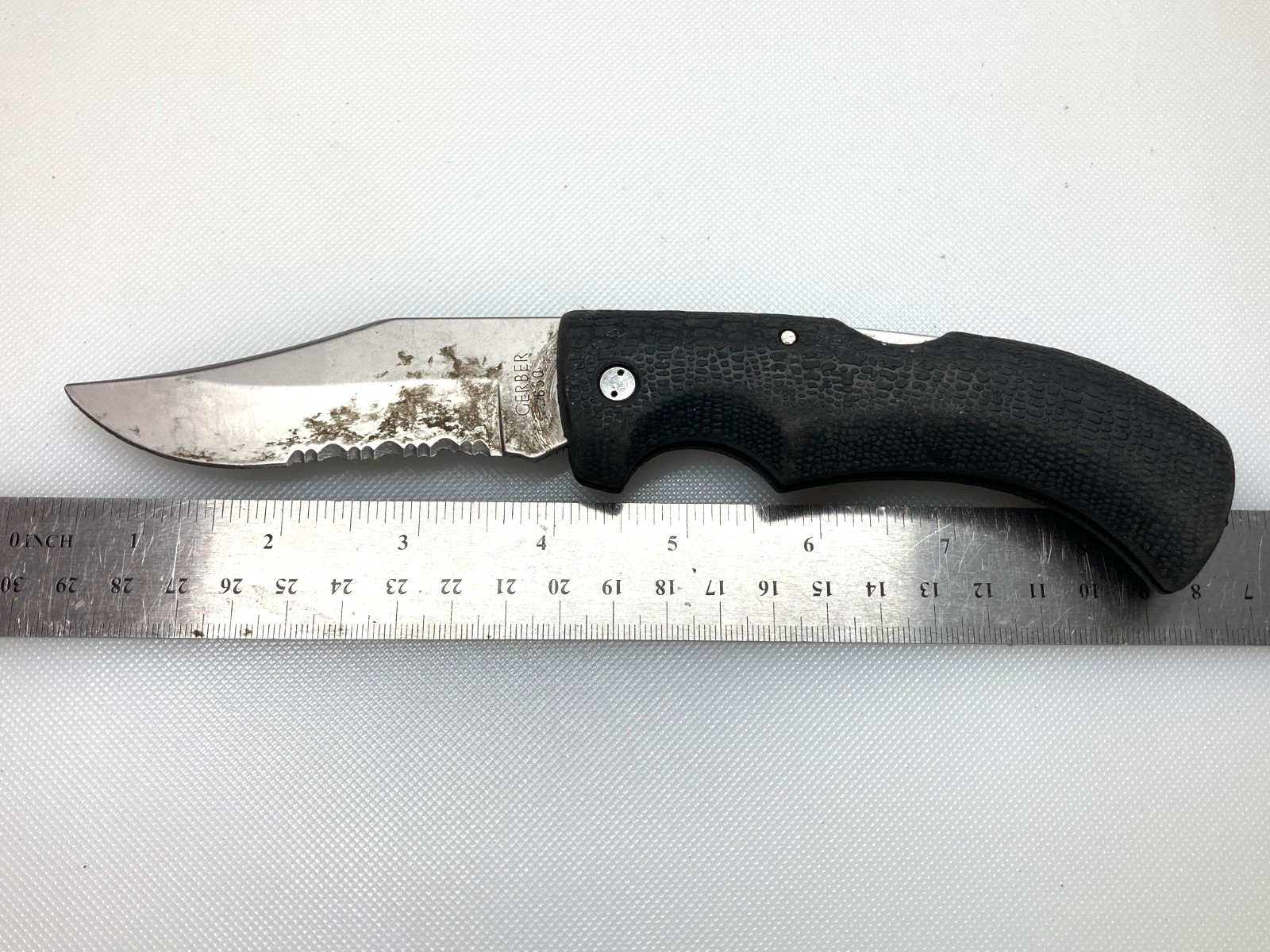 Gerber Gator 650 Folding Knife Lockback Serrated Blade USA Gerber Gator 650 Folding Knife Lockback Serrated Blade USA