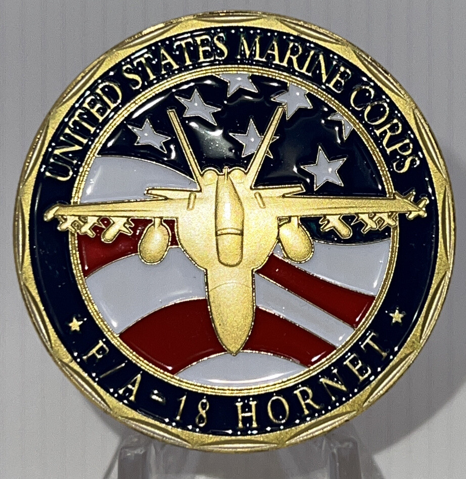 * US MARINE And NAVY F/A 18 Hornet 🐝 Challenge New Coin In An Airtight Capsule * US MARINE And NAVY F/A 18 Hornet 🐝 Challenge New Coin In An Airtight Capsule